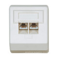 Netzwerk RJ45 Keystone Jack Face Plate 45 Grad 2 Port Faceplate, Single Port Faceplate RJ45 RJ11